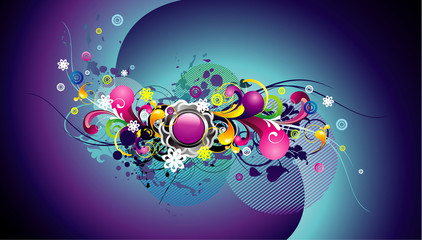 vector abstract color illustration