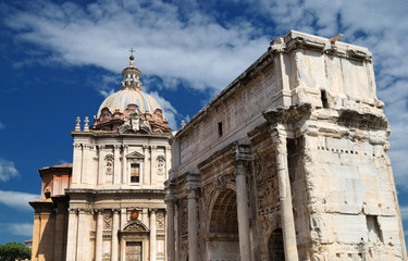 Fototapeta na wymiar Arc triumf, Rzym, Włochy, Europa