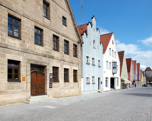 Fototapeta na wymiar Marktstraße in Freystadt
