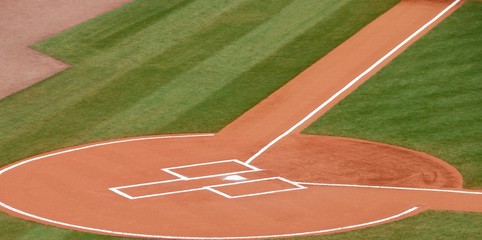 Home Plate At major league baseball stadium © itsallgood