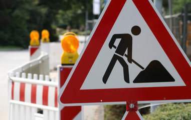 Bauarbeiten Schild II
