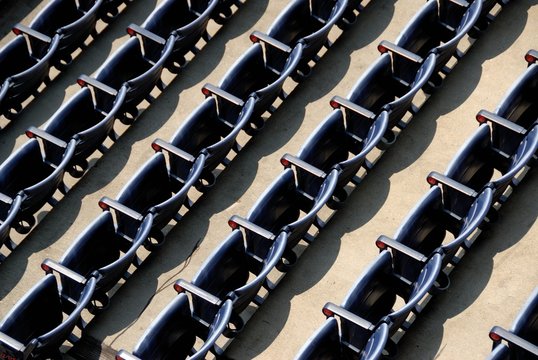 Empty stadium seats