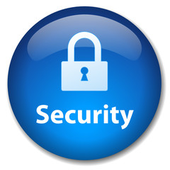 SECURITY Web Button (internet secure access virus padlock icon)
