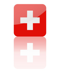 Swiss flag vector