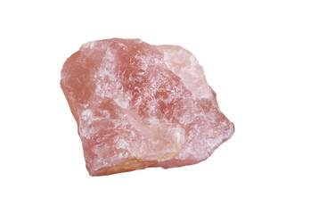Rose quartz - isolated