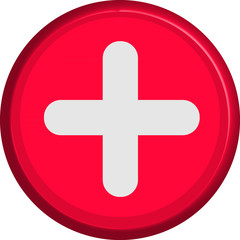 Obraz premium Button +