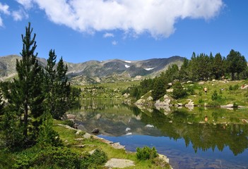 Fototapeta na wymiar Pyrénées Orientales,site des Bouillouses 6