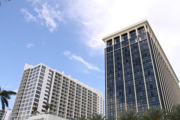 Fototapeta premium Wolkenkratzer in Miami Beach