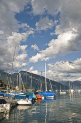 Fototapeta na wymiar Spiez, Jezioro Thun