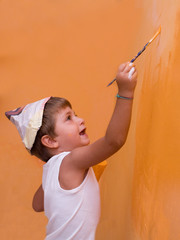 bambino che pittura