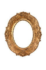 Old oval picture frame