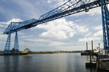 Obraz premium Transporter bridge - icon of teeside