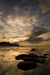 Fototapeta na wymiar Hastings Beach Sunrise