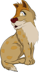 The small child a cheetah