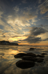 Fototapeta na wymiar Hastings Beach Sunrise