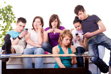 teenagers - mobile mania