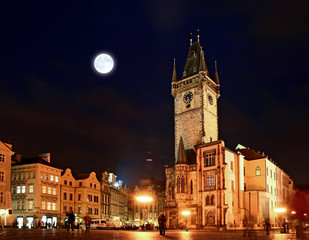 Fototapeta na wymiar Rynek Starego Miasta w nocy