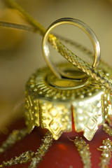 Weihnachtskugel Makro