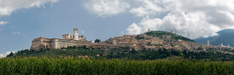 Fototapeta na wymiar panorama z Asyżu - Umbria