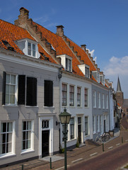 typical dutch houses in wijk bij duurstede