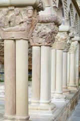 Naklejka premium columns in San Juan de La Peña, Spain