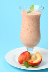 Nectarine milk shake