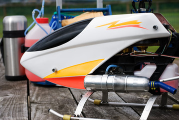 radio controlled helicopter detail