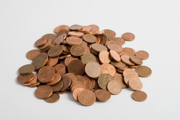 Münzgeld cents europa