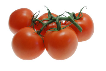 Tomatos, isolated on white background