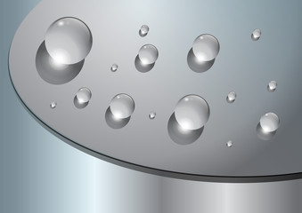 abstract background with dew, grey.