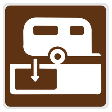 road sign - camper hook-up