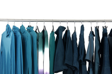 Colorful Clothing Rack Display