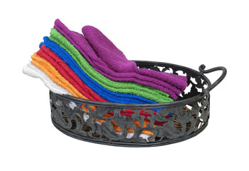 Towels on a Serving Tray