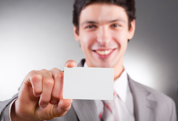 Blank business card