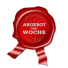Angebot der Woche, button, siegel, plakette