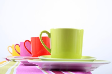 colorful coffee cups