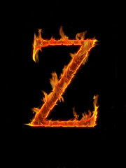 Fire letter "Z"
