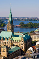 Fototapeta premium Hamburg Turmview 2