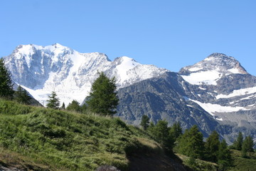 Wallise Alpen im Sommer