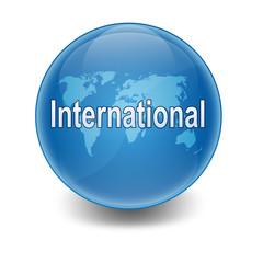 Esfera brillante con texto 