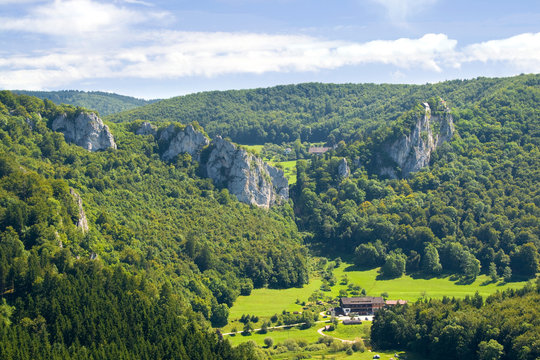 Landschaft im Donautal Schwäbische Alb