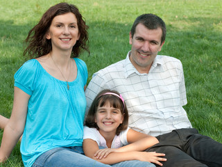 Fototapeta premium United family resting outdoor