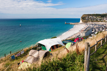 Camping site on the North sea