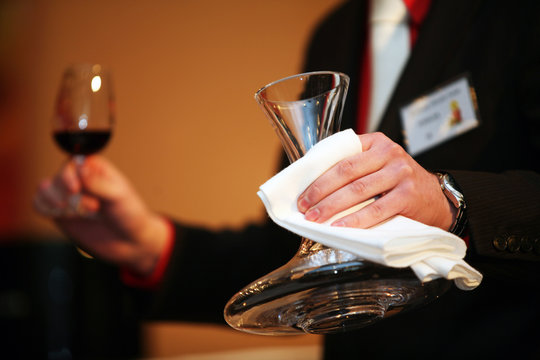 Man with wine glass