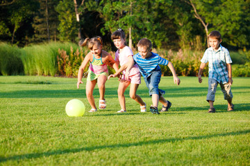 Kids with ball - 25050944