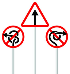 Road signs (arrows)