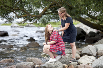 Mother and Daughter Together