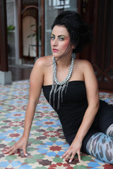 Naklejka premium Glamorous model portrait.