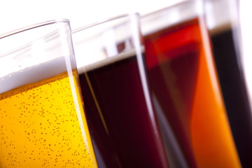 All colors of beer