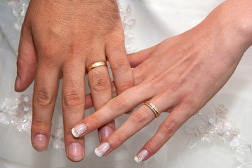 alliances aux doigts des mariés 2